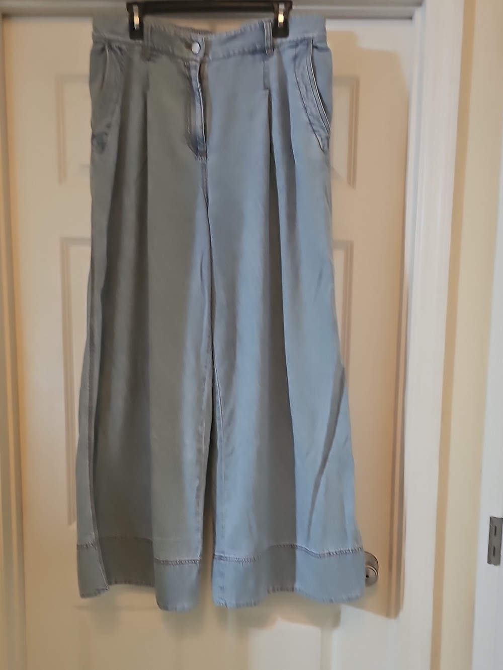 LOFT Light Blue Wide-Leg Denim